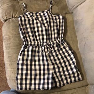 Checkered romper